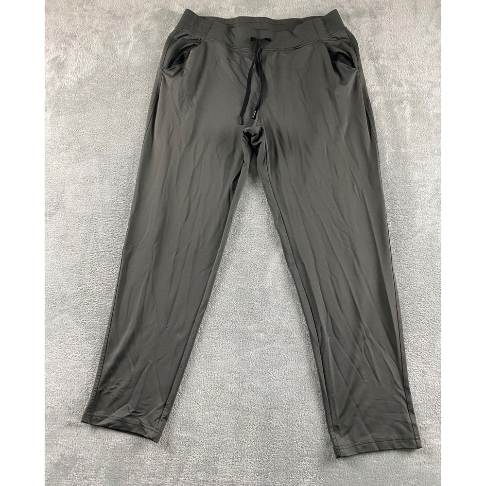 32 Degrees Cool Mens Joggers Lounge Pants Dark‎ Gray Elastic Waist Large L